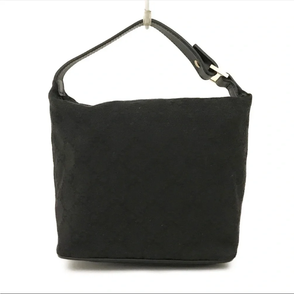 Gucci GG Canvas Wristlet / Accessory Pouch Black Vintage Auth. - Picture 7 of 13